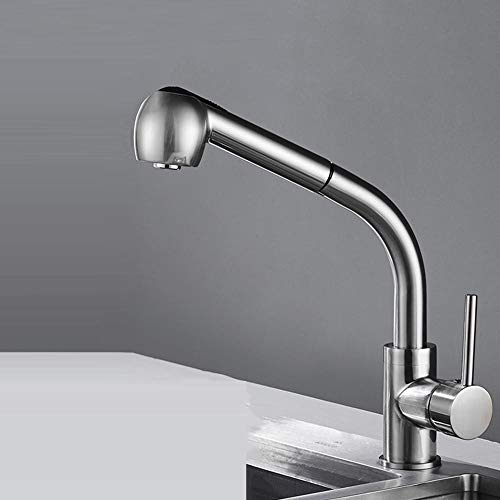 Mitigeur de cuisine chaud et froid avec douchette extractible multi-jets pour évier