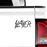 Slayer Music Band 6x3 Vinyl Decal Sticker Custom Truck Window Bumper Car Laptop Automotive Wall Gift Tumbler Black