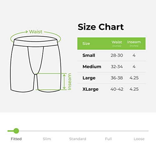 Cariloha Men's Bamboo-Viscose Boxer Briefs - Breathable Underwear For Men - Medium - Caribbean Blue Wave #TOP5