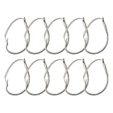 NEIQIUWING 10 unidades de ganchos Wacky Rig de acero de alto carbono, gancho de boca ancha