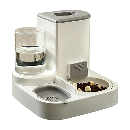 Comedero y bebedero 2 en 1 para mascotas, dispensador automático de alimentos para perros, dispensador automático de agua para gatos, dispensador de agua y alimentos para mascotas, comedero todo en
