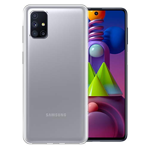 Image of Fashionury Crystal Clear Case for Samsung Galaxy M51 / Samsung M51 | Yellowing Resistance | Transparent TPU Silicone | Raised Camera Lips | Slim Transparent Cover