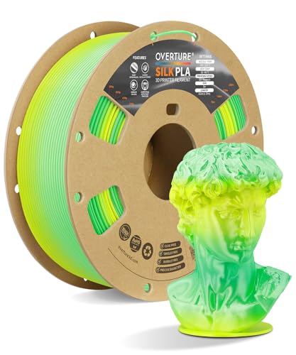 Filament OVERTURE PLA Zielony Tęczowy Jedwabny (GREEN RAINBOW SILK)
