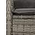 YITHOPI 7 Piece Patio Dining Set with Cushions Gray Poly Rattan Versatile Lounge Furniture Outdoor Lounge Set Patio Furniture Sets Balcony Furniture Sets for patios, Gardens, Decks