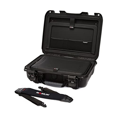 Nanuk Wodoodporne twarde etui 923 z zestawem wkładki do laptopa - czarne