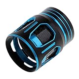 pistro Aluminum + Carbon Fiber Locking Nut Fishing Reel Seat DIY Rod Building Part - Blue