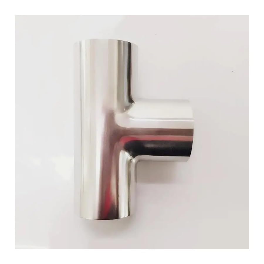 Raccordo a T per saldatura a 3 vie SUS 316L, 89 mm, diametro esterno, in acciaio inox, per birra e vino