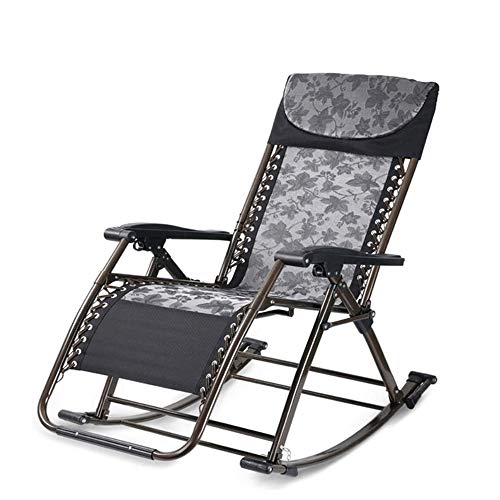 Lazy chair Rocking Chair, Garden Furniture - Portable Garden Bed Recliner Relaxer Chair Seat Cover For Travel/Holiday/Indoor/Outdoor