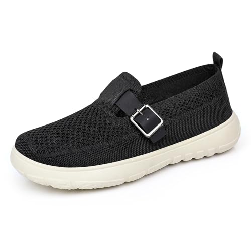 Chaussures décontractées en tricot noir pour femme taille 36.5