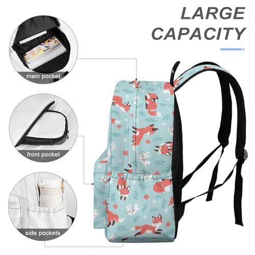 Fox Backpack Daily Commuter Oxford Cloth Casual Fashion 17 Inch Backpack4