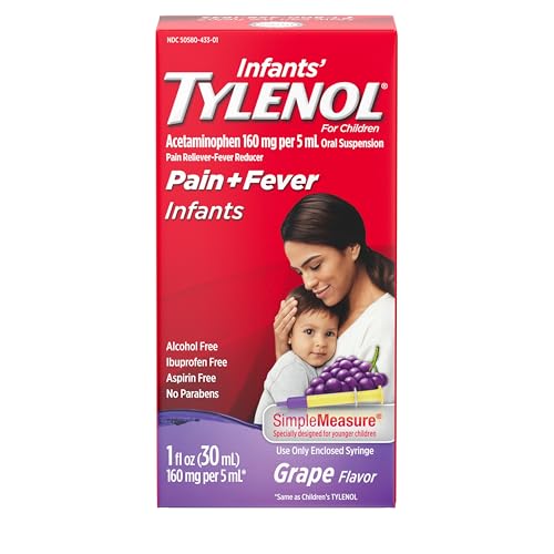 Image of Tylenol Infants Acetaminophen Liquid Medicine, Grape, 1 fl. oz