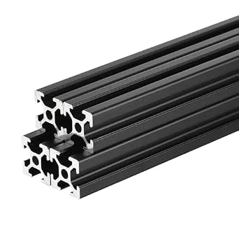 Estrusione Alluminio 2020 T-Slot - 10 Pezzi Da 100 Mm, Nero, Per Stampanti 3D E CNC