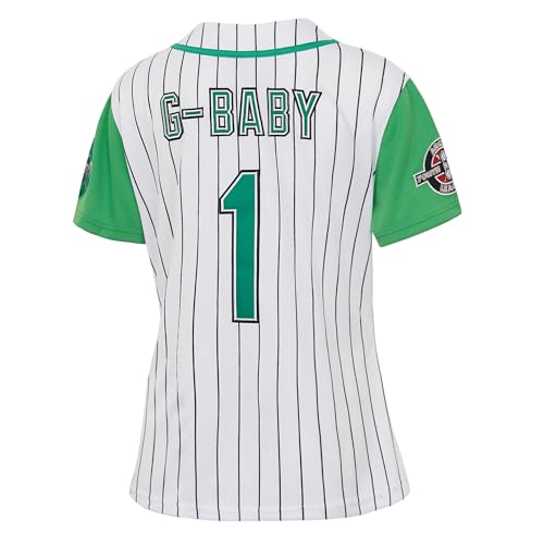 Kekambas Camiseta juvenil Dewayne Warren Jarius 'G-Baby' Evans 1 Hardball Movie Kids Baseball Jers
