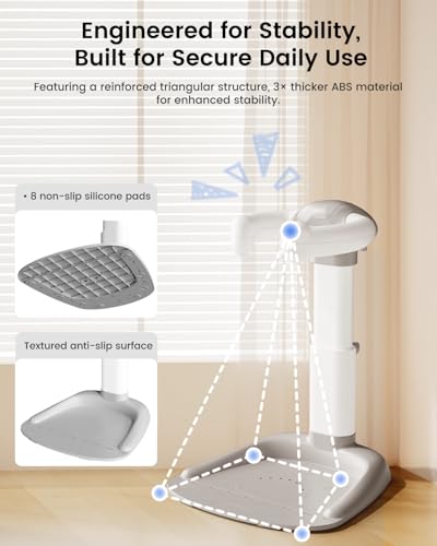 Image of COOSEYA Baby Bath with Shower Stand Support|Anti-Pinch Soporte para Banera de Bebe Adjustable Shower Tower and Anti-Slip for Toddler Standing Up Themselves,Ideal Gift for Infants 6-36 Months