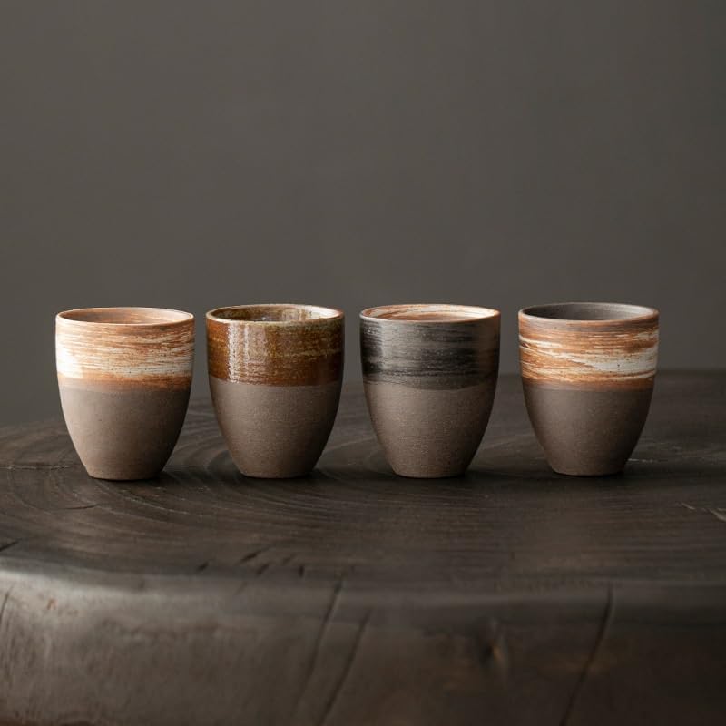 GSOUL Kungfu Tea cup Ceramic Coffee Cup Retro Tea Outdoor Camping Japanese Creative Small Tea Cups