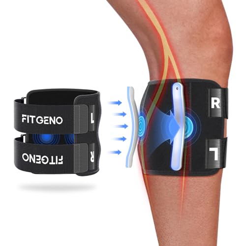 Fit Geno Sciatica Pain Relief Devices: Upgraded ReActive Plus Sciatica Pain Relief Brace – Sciatic Nerve Brace with Dual Pressure Pads Targeted Compression for Maximum Relief - Unisex