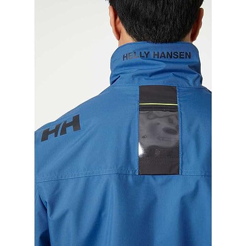 Image of Helly-Hansen mens Crew Midlayer Fleece Lined Waterproof Windproof Rain Jacket