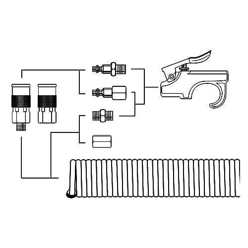 Plugue do Acoplador de Ar, Encaixes de Mangueira de Ar 3/8in Acoplador de Ar Npt e Kit de Plugue Con