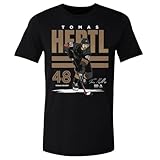 500 LEVEL Tomas Hertl Shirt - Tomas Hertl Vegas Poster WHT (Black, XXXX-Large)