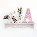 Barnyard Designs Metal Marquee Letter A Light Up Wall Initial Nursery Letter, Home and Event Decoration 9 Inch (Baby Pink)