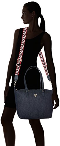 Tommy Hilfiger Poppy Tote, Borse Donna, Blu