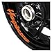 Striscia Riflettente della Ruota Adesivo Ruota del Motociclo Riflettente Moto Cerchio Impermeabile Decal Rim Tape Adatto per su-ZU-Ki Hayabusa Hayabusa (Colore : Reflective Orange)
