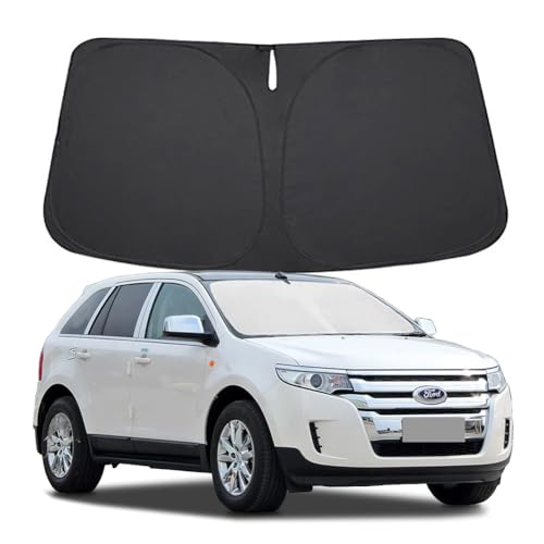Windshield Sun Shade for Ford Edge 2007 2008 2009 2010 2011 2012 2013 2014, Front Window Shade Sun...
