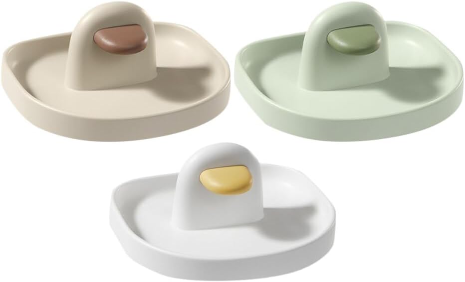 Luxshiny 3pcs Cartoon Spoon Rest Rack Kitchen Counter Utensil Holder for Pot Lid Spatula Sturdy Material Unique Design for Stove Top Organization Cute Kitchen Decor