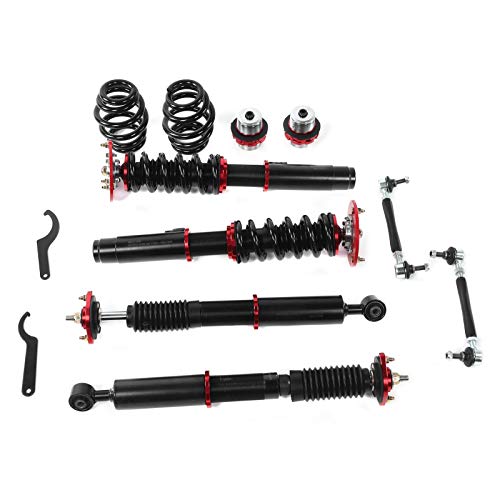 Halearo Adjustable Coilover Shock Absorbers Durable Ride Height Adjusters