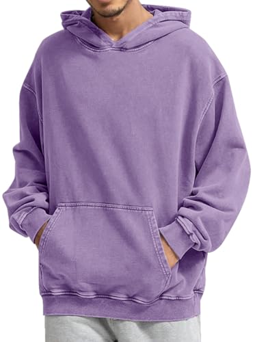 Chaos World Mens Hoodie Oversized Acid Wash Hoodies Vintage Distressed Pullover Sweatshirts Streetwear2