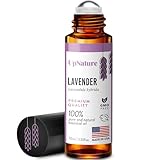 Lavender Essential Oil Roll On by UpNature - Calming Essential Oils for Sleep, Stress Relief, & Relaxation - Pure Lavender Essential Oils for Skin & Hair Growth - No Diffuser Needed!