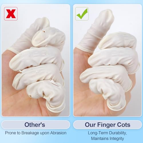 Image of Finger Cots Finger Gloves Disposable(Approx 480pcs),Medium Finger Protectors,Finger Covers Protection for Finger Tips,Thumb Protector for Electronic Repair, Handmade, Industrial Apply