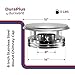 DuraVent DuraPlus 8 Inch Stainless Steel Round Chimney Cap with Triple Wall Design, Spark Arrestor Screen and Removable Screws, Silver