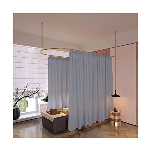 SIAMZYWV Clothing Store Fitting Room Light Luxury Movable Changing Room U-Shaped Thickened Temporary Dressing Room for Mobile Rail