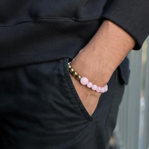 Image of Stone Bracelet for Men & Women | Natural Crystal for Wealth | Protection | Confidence & Success | Adjustable Healing Bracelet for Meditation | Reiki & Spiritual Energy