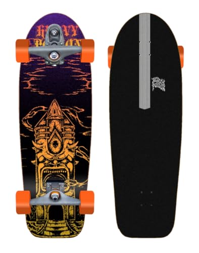 Heavy Poison Surfskate Complete With Surf Skate Trucks T12 - Temple Sunset 30,5 Heavy Poison Surfskate Complete With Surf Skate Trucks T12 - Temple Sunset 30,5