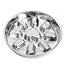 JEATHA Dog Slow Feeder Bowl Stainless Steel Reversible Maze Design Slows Down Eating Prevents Bloat Choking for Dogs Round One Size