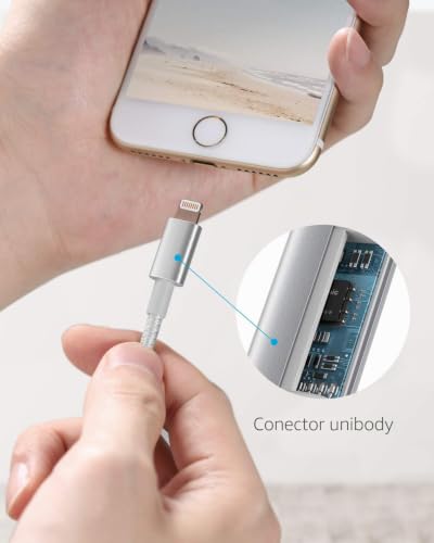 Cable Lightning de 1.8m para cargar el iPad cómodamente desde el sofá o la cama 6