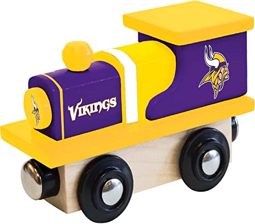 Image of MasterPieces NFL Minnesota Vikings Real Wood Toy Train, For Ages 3+