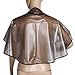 Juanya Cape Coiffure Professionnel Imperméable Élastique Cape Cheveux Coloration Coiffeur Salon Marron Transparent