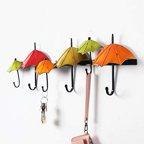 Support mural pour cintre de veste avec design parapluie créatif - 5