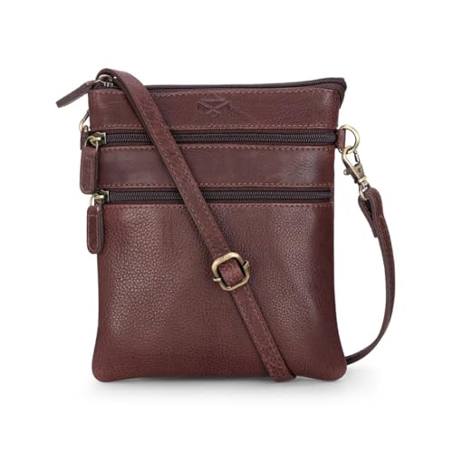 Image of Hoggs of Fife Monarch Leather Travel Organiser OSFAOSFA Bags (52357) Men's