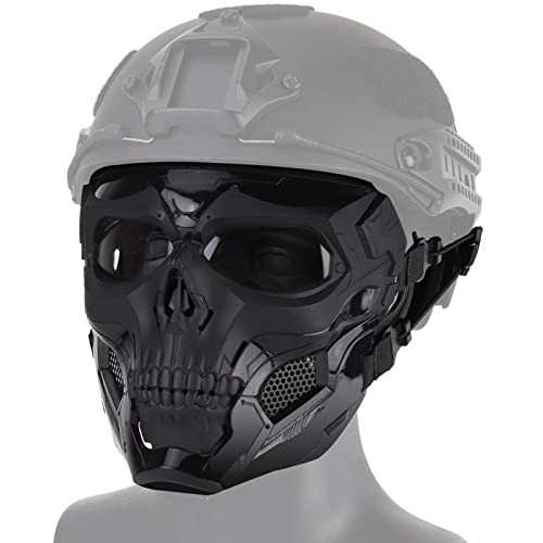 Fancyes de, Cheio s Crânio com Óculos de Proteção Resistente Ao, halloween de Adereços, Preto