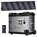 OUKITEL P5000 PRO Powerstation 5120Wh mit 1x500W Solarpanel, 3600W(5000W Peak) Powerstation 1800W Schnelle Ladung Notstromaggregat für Haus, Solargenerator Stromerzeuger für Camping, Notfälle