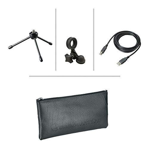 Audio-Technica At2020Usb+ Cardioid Condenser Usb Microphone With Knox Gear Boom Arm Stand And Knox Gear Pop Filter Bundle (3 Items) #TOP5
