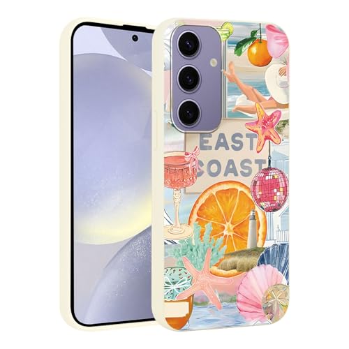 Coque Samsung S24 5G style vacances plage et motif coquillage