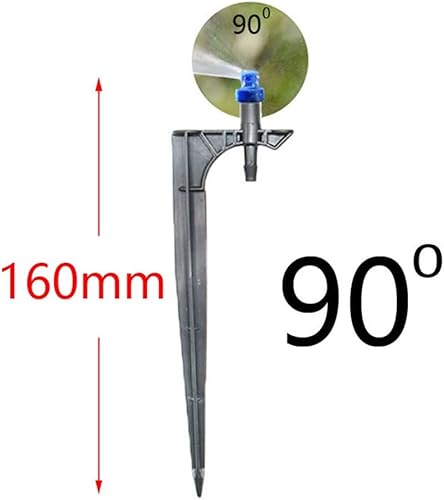 Miniatura 2 de WYNLBZQ 20 boquillas de refracción de jardín con cabezal de pulverización con soporte de riego por goteo, para riego de plantas (tamaño 90 grados)