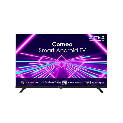 Cornea Bezelless 110 cm (43 inch) Full HD Smart Android LED TV, Black (2022 Model) (with No Cost EMI Offer on All Major Banks)