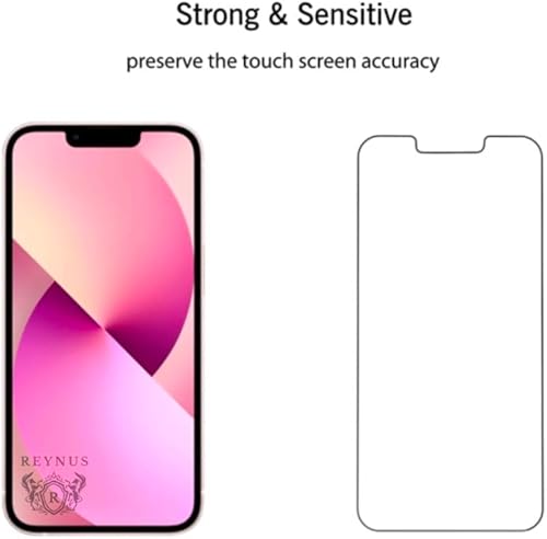 Miniatura 4 de REYNUS - Protector de pantalla de vidrio para iPhone 141313 Pro 6.1 pulgadas, 3 unidades de vidrio templado, compatible con fundas