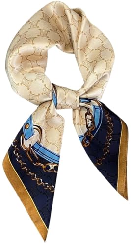 Foulard carré pour femme en satin léger anti-froissement chic